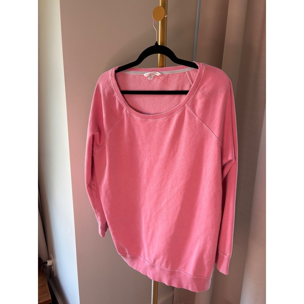 Victoria Secret Pink Scoop Neck Raglan Sleeve Pullover Sweatshirt Womens Medium